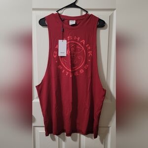 Red Gymshark Sleeveless Tank Top